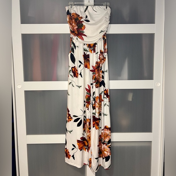 Windsor XS Floral Tube Top Romper - Picture 1 of 3